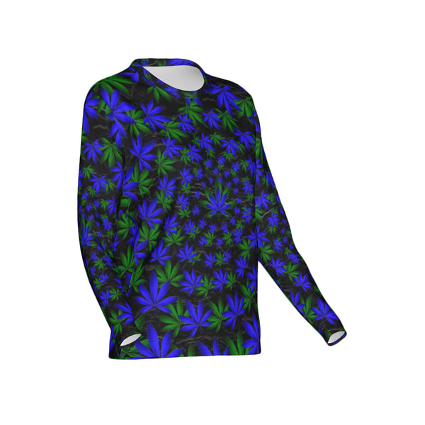Women Twisted OG Kush & Blueberry Pie Performance UPF+50 Crew Neck Long Sleeve Shirt