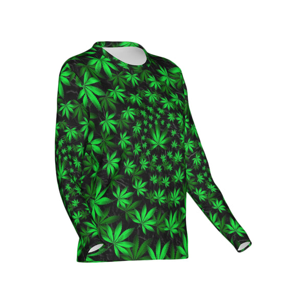 Women Twisted OG Kush & Lime Haze Performance UPF+50 Crew Neck Long Sleeve Shirt