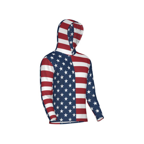 American Flag Mix-Match Unisex Performance UPF+50 Hoodie