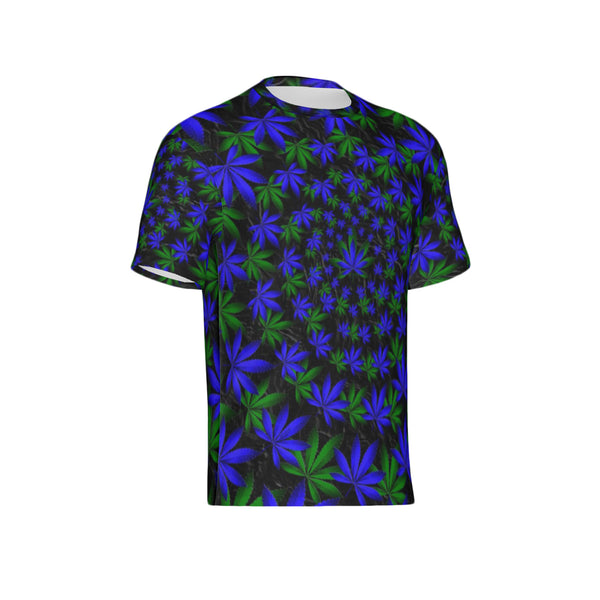Men Twisted OG Kush & Blueberry Pie Performance UPF+50 Short Sleeve Shirt
