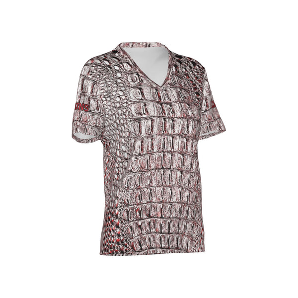 Women Cajun Gators Performance UPF+50 V-Neck Short Sleeve Shirt