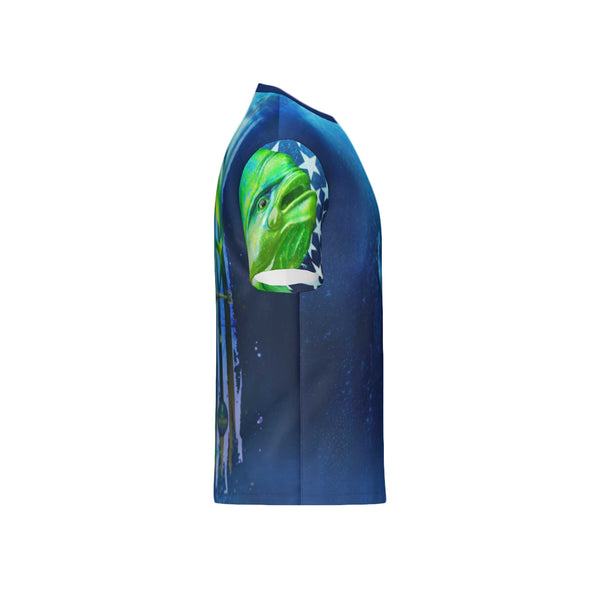 Men Mahi Mahi Performance UPF+50 Short Sleeve Shirt