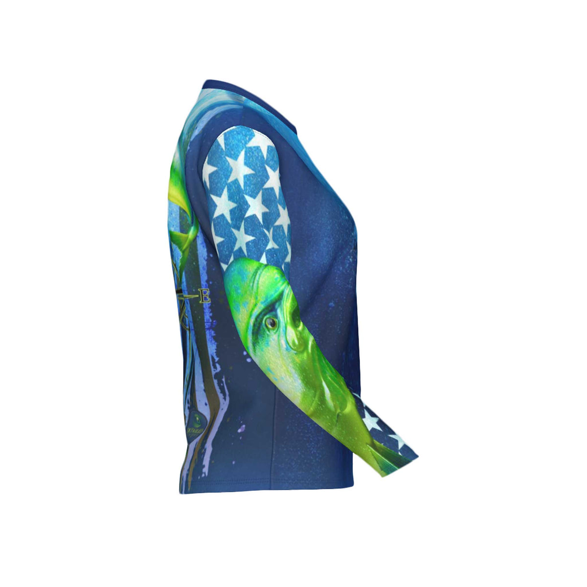 Women Mahi Mahi Performance UPF+50 Crew Neck Long Sleeve Shirt