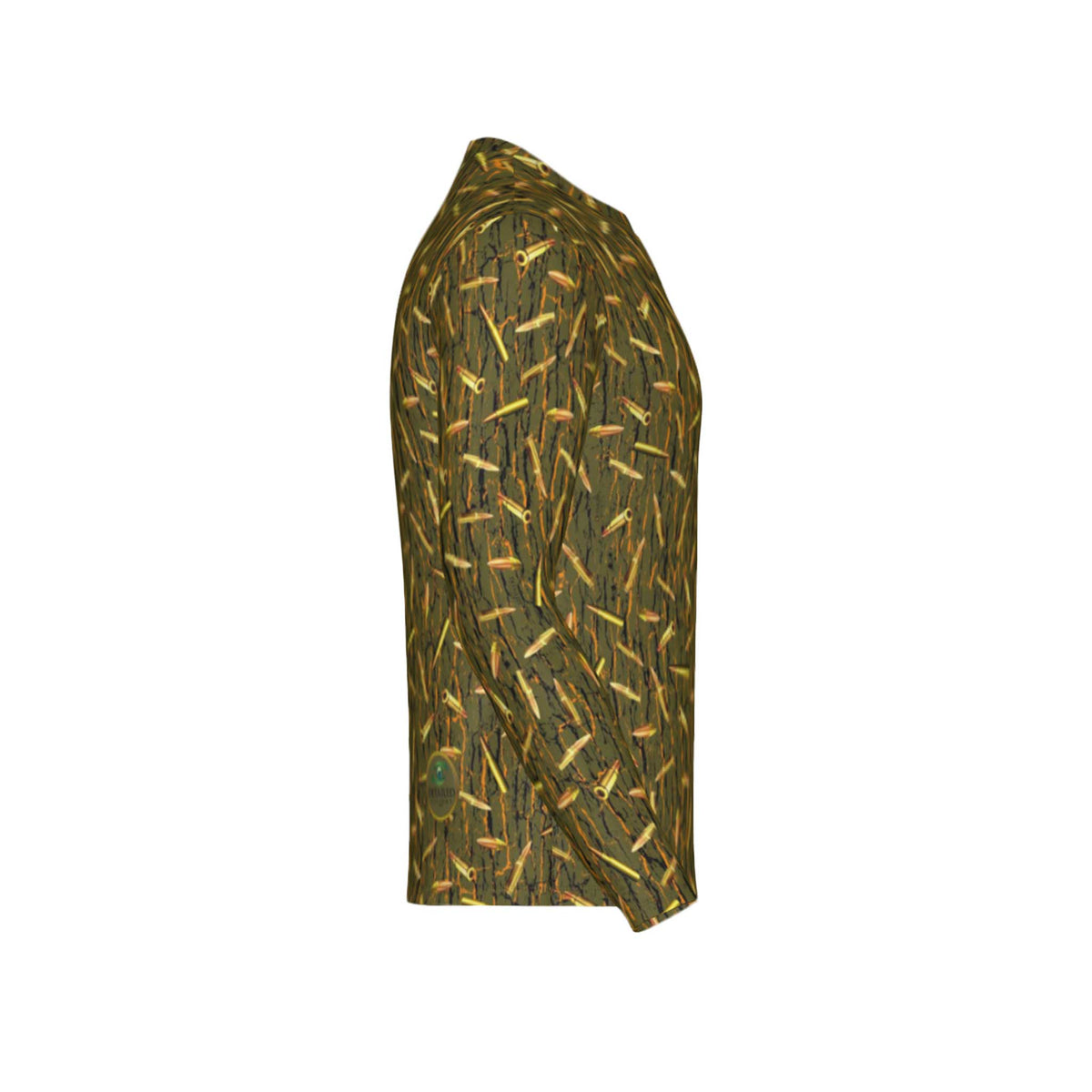 Men Tree Bark Ammo Camo Performance UPF+50 Long Sleeve Shirt