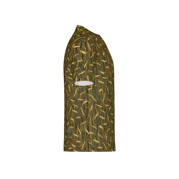 Men Tree Bark Ammo Camo Performance UPF+50 Short Sleeve Shirt