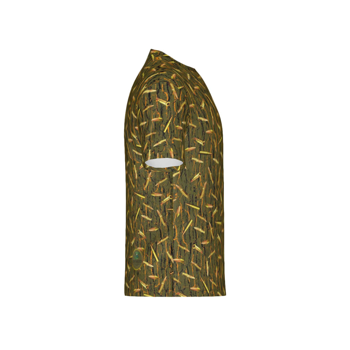 Men Tree Bark Ammo Camo Performance UPF+50 Short Sleeve Shirt
