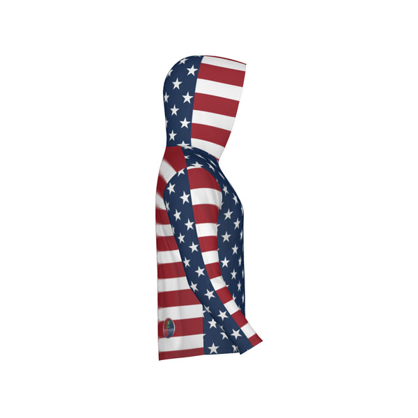 American Flag Mix-Match Unisex Performance UPF+50 Hoodie