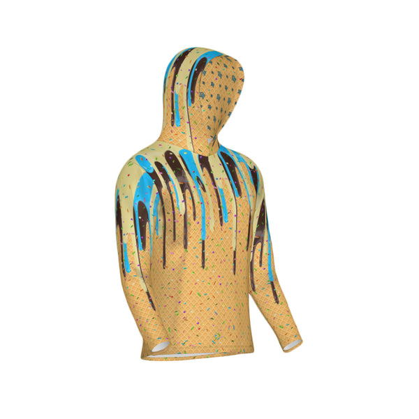 Blue Vanilla Cocoa Craze Unisex Performance UPF+50 Hoodie