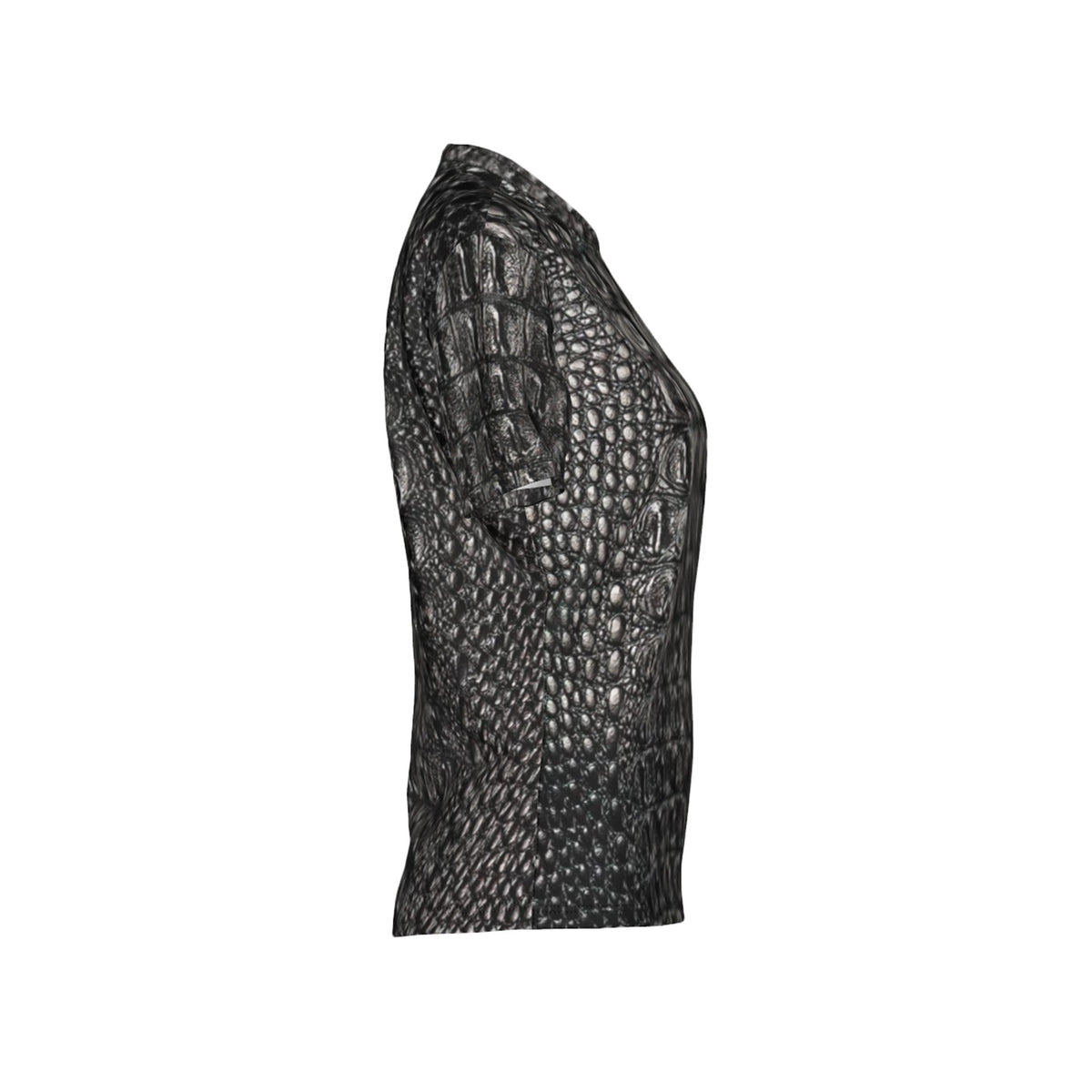 Women Black Gator Hyde Performance UPF+50 Crew Neck Short Sleeve Shirt