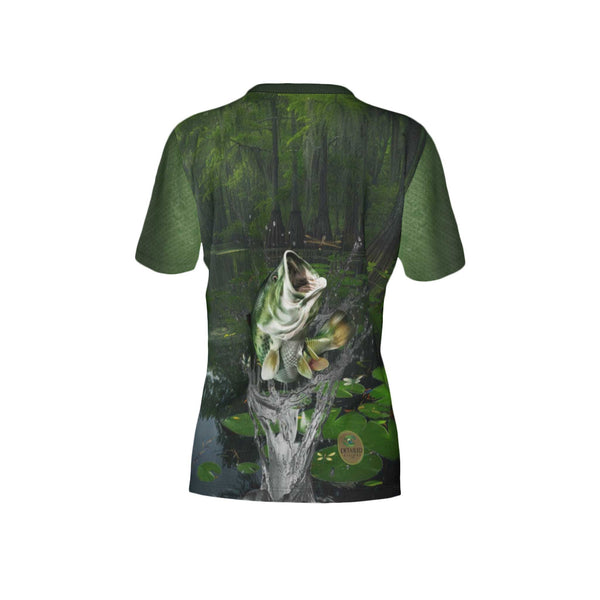 Women Bass Performance UPF+50 Crew Neck Short Sleeve Shirt