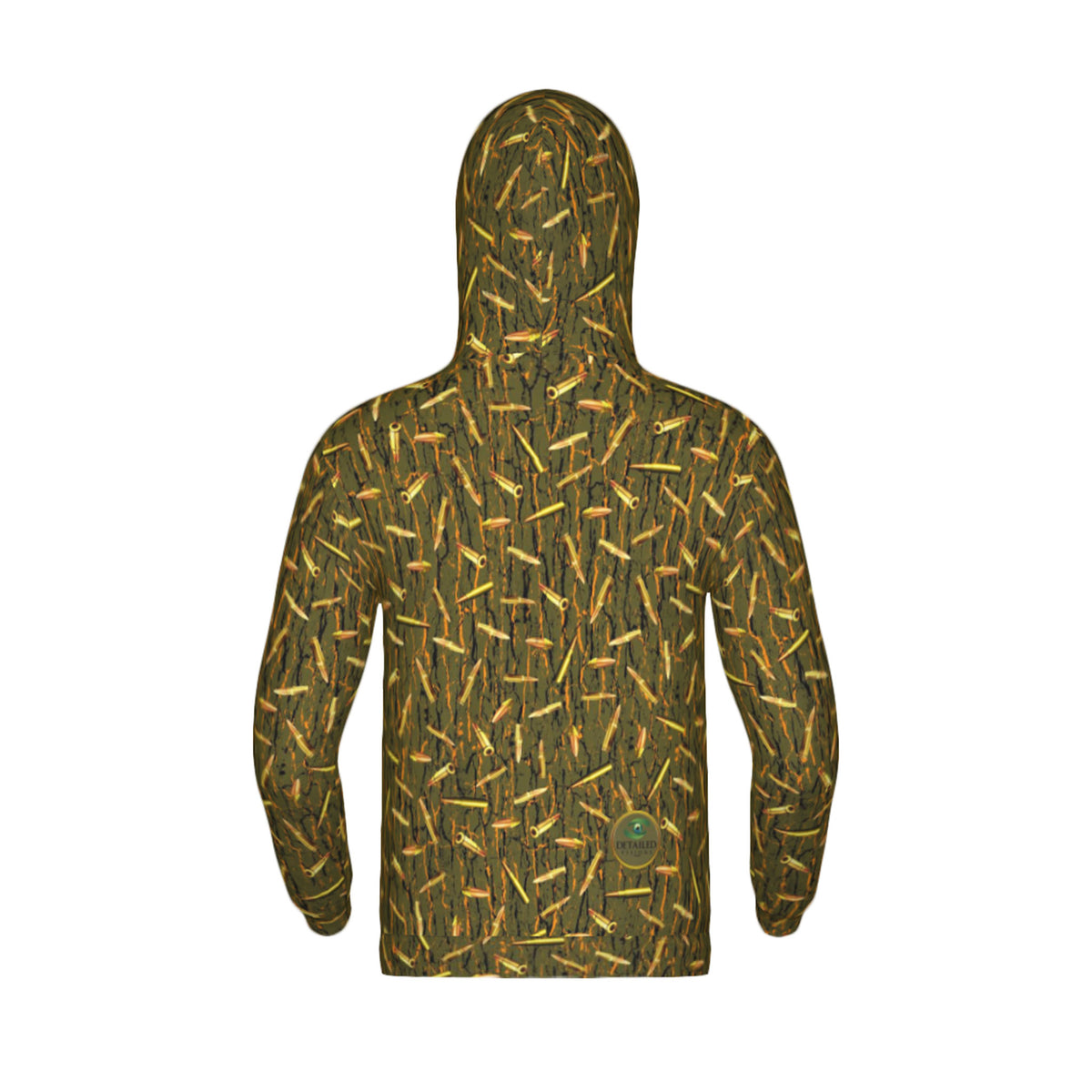 Tree Bark Ammo Camo Premium Polyester Unisex Hoodie
