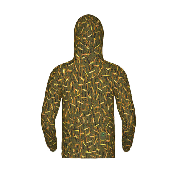 Tree Bark Ammo Camo Premium Polyester Unisex Hoodie