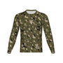 Men Louisiana Tree Bark Camouflage Performance UPF+50 Long Sleeve Shirt