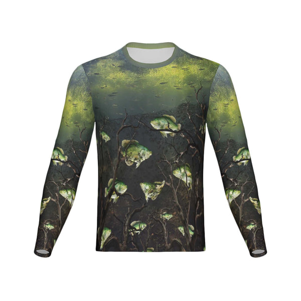 Men Crappie Performance UPF+50 Long Sleeve Shirt