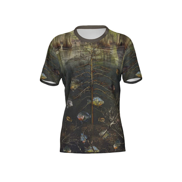 Women Bream/Blue Gil/Perch Performance UPF+50 Crew Neck Short Sleeve Shirt