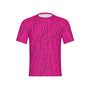 Men Blaze Pink Tree Bark Camo Performance UPF+50 Short Sleeve Shirt