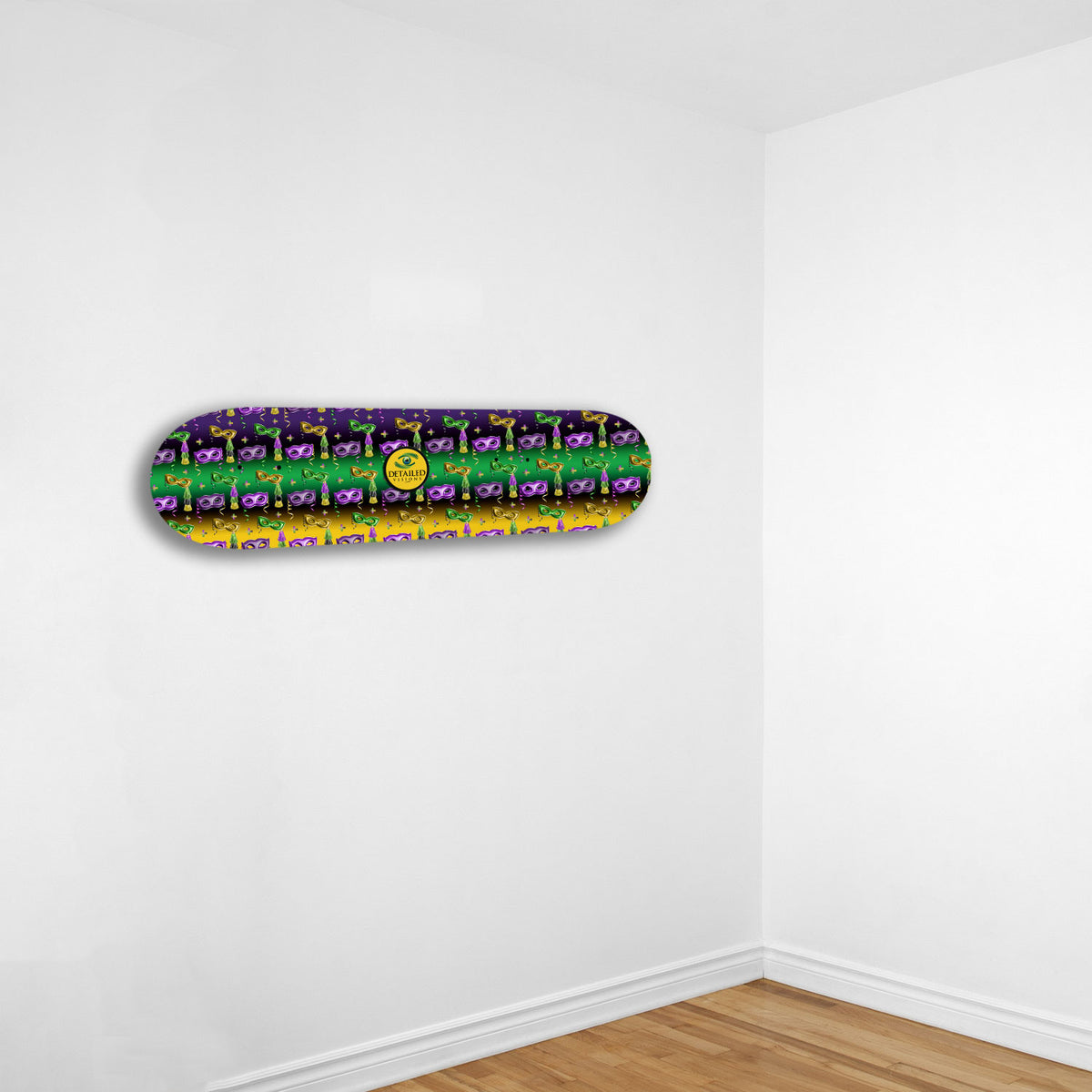 Mardi Gras Custom Skateboard