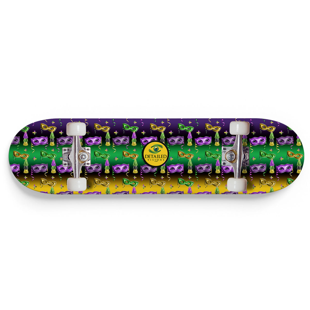 Mardi Gras Custom Skateboard