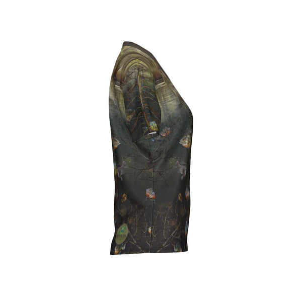 Women Bream/Blue Gil/Perch Performance UPF+50 Crew Neck Short Sleeve Shirt