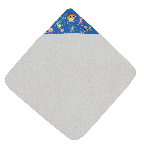 Sea Creatures Hooded Baby Towel