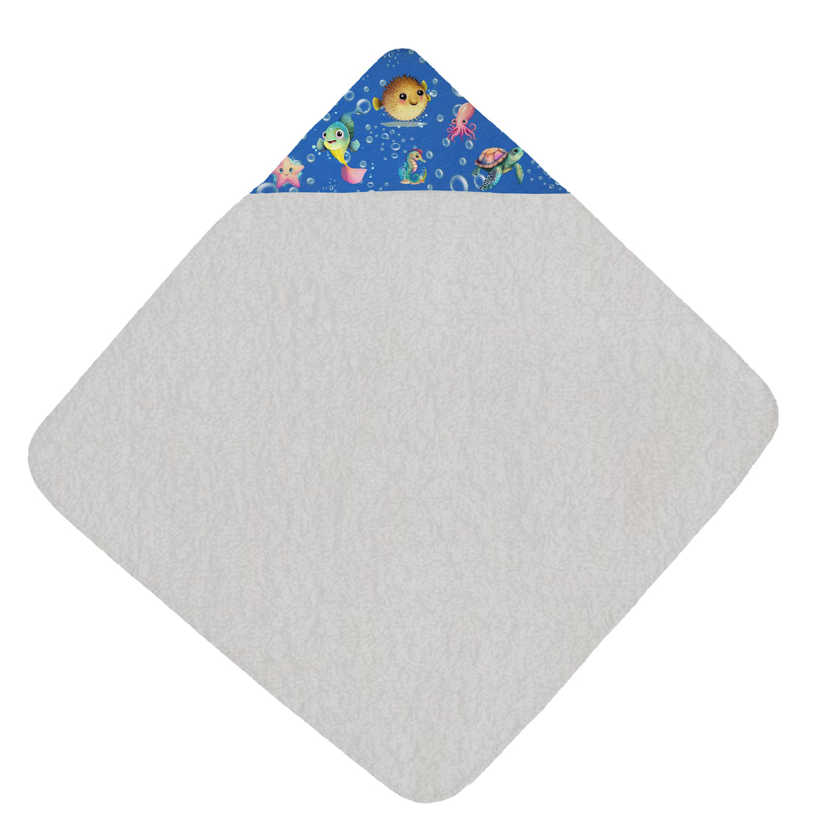 Sea Creatures Hooded Baby Towel