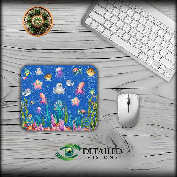 Sea Creatures Mouse Pad