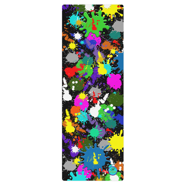 Paint Splatter Yoga Mat
