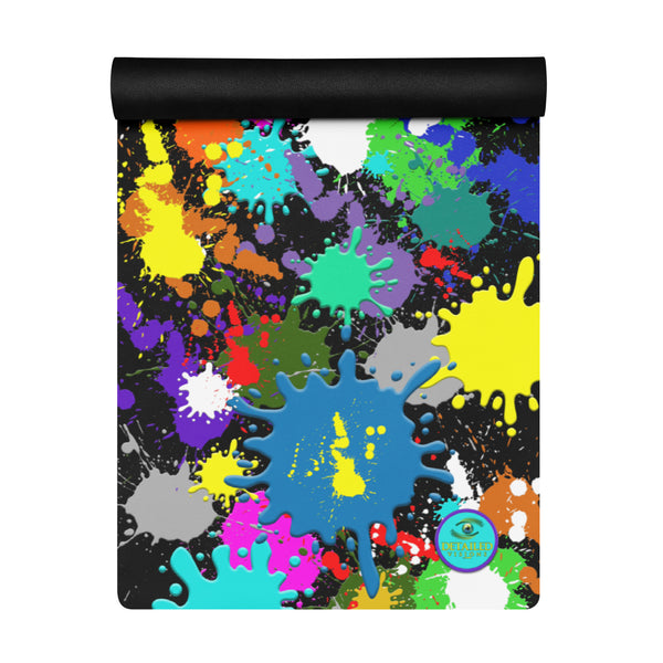 Paint Splatter Yoga Mat