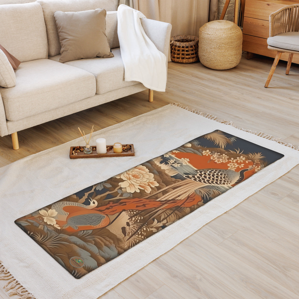 Japanese Crane Yoga Mat