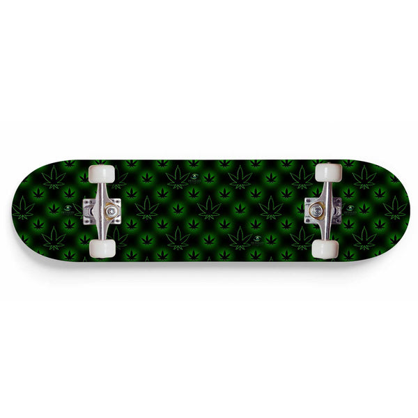 Neon Cannabis Custom Skateboard