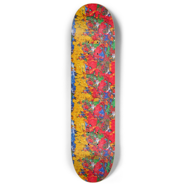 Colorful Abstract Paint Splatter Custom Skateboard