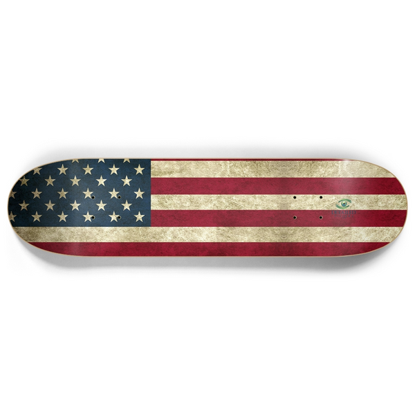 "Vintage American Flag" Custom Skateboard