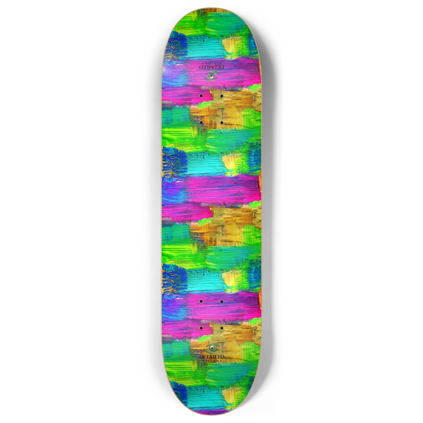 Artistic Brush Strokes Custom Skateboard